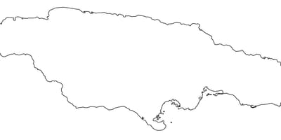Карта Ямайкі пусты